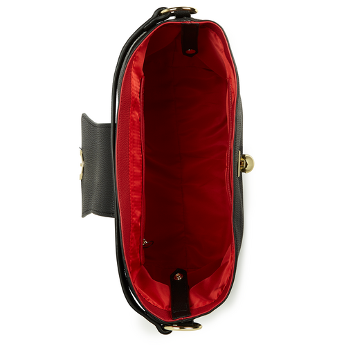 Sara Black Vegan Hobo Bag