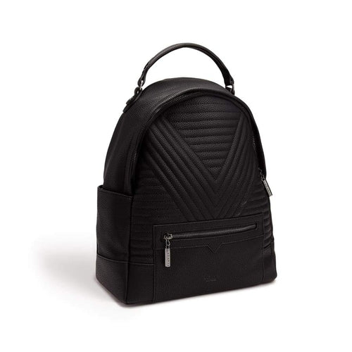 Camberwell Black Quilted Vegan Backpack