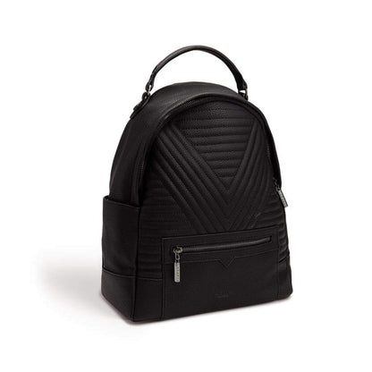 Camberwell Black Quilted Vegan Backpack