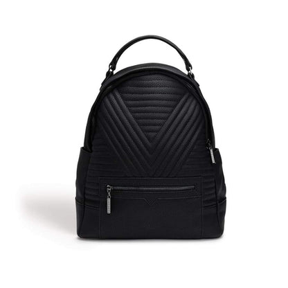 Camberwell Black Quilted Vegan Backpack